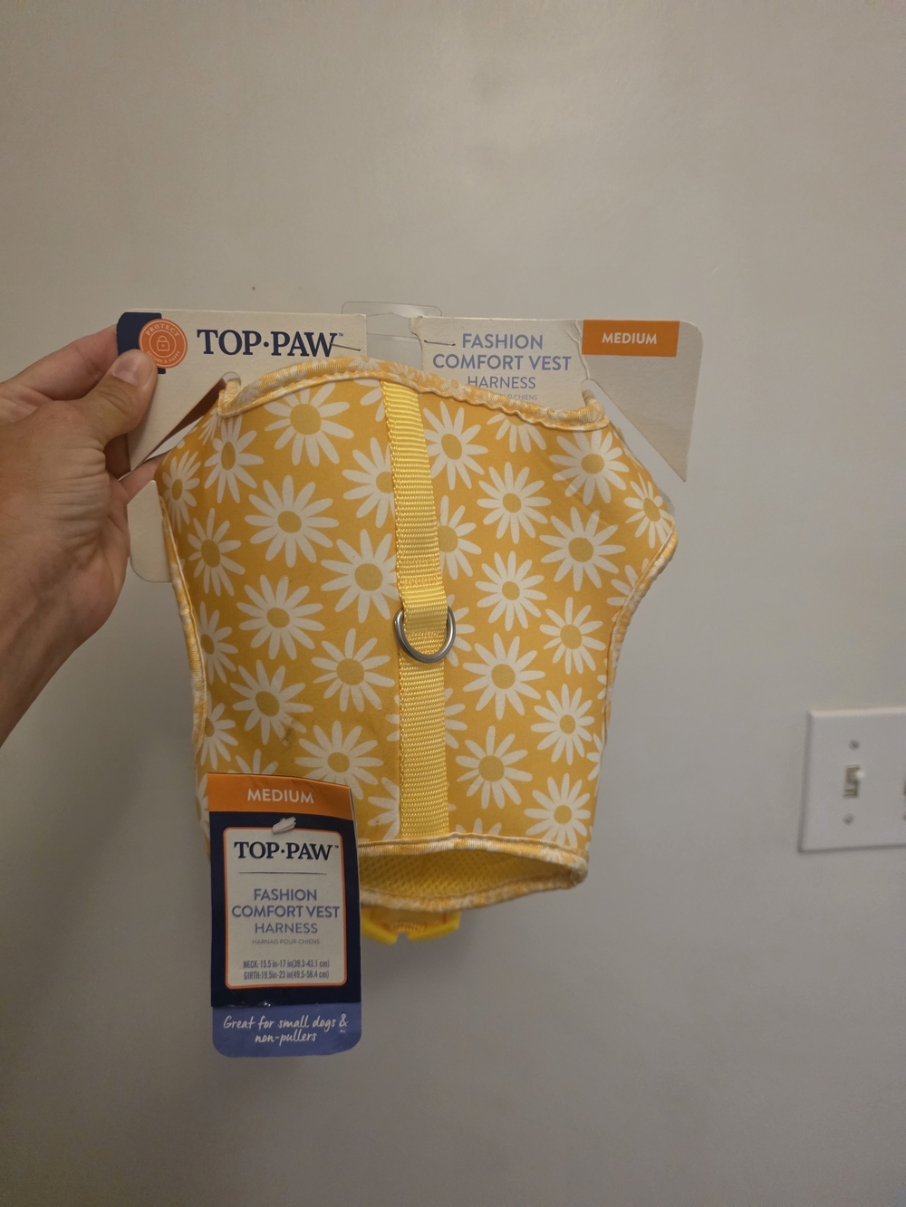Top Paw Yellow Daisy Fashion Comfort Vest Harness